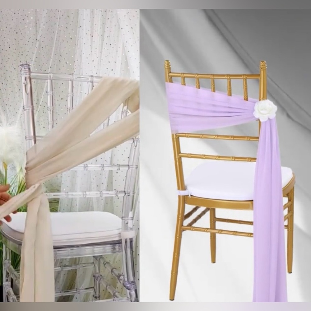Satin Chair Bow for Universal Coverage NIP Bundle of 50 White - Picture 10 of 10